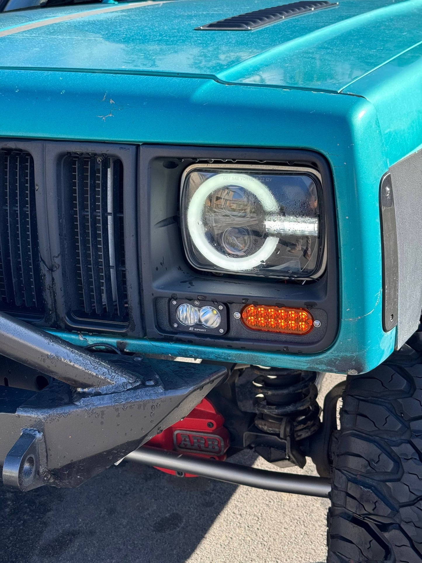 Baja Designs S2 Fog light bracket for 97-01 Jeep Cherokee XJ - 4" SAE